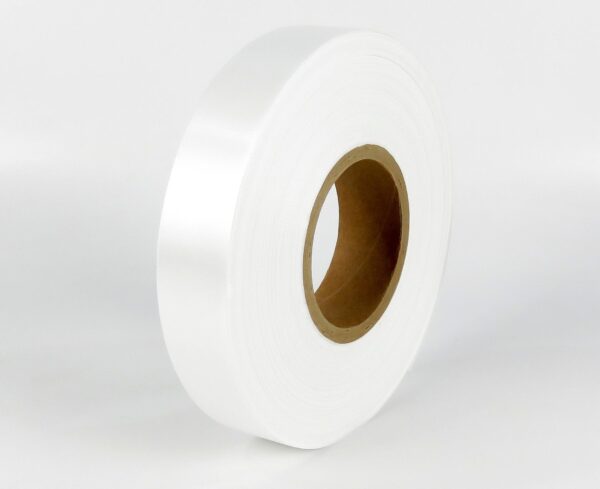 Banda Satin - saten alba ANTI DESTRAMARE imprimare pe O SINGURA PARTE 45mm x 200m